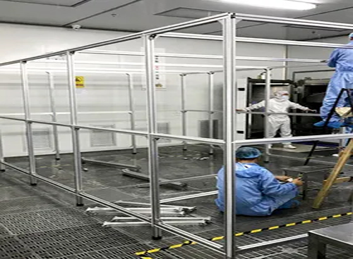 潔凈棚結構框架安裝 潔凈棚結構框架安裝