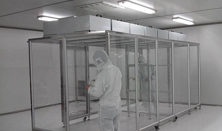 萬級鋁型材潔凈棚效果圖